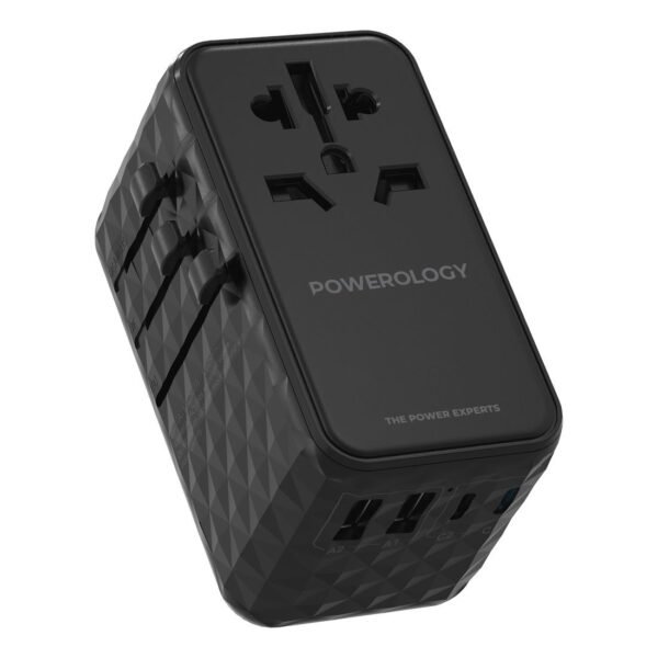 Powerology Super Charger 4-Port Universal Gan Compatible In 150+ Countries