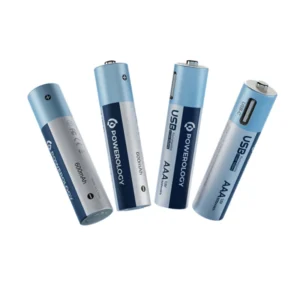 Powerology USB-C Rechargeable Lithium-ION AAA Battery (4pc pack)