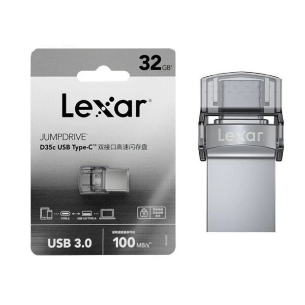 Lexar Jump Drive Dual Drive D35c 128GB