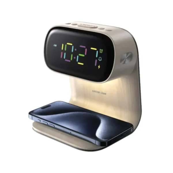 Green Lion Bedside Clock