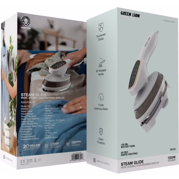 Green Lion Steam Glide Iron/Steam TouchScreen