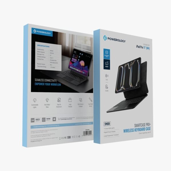 Powerology Ipad Pro 11" Wireless Keyboard Case
