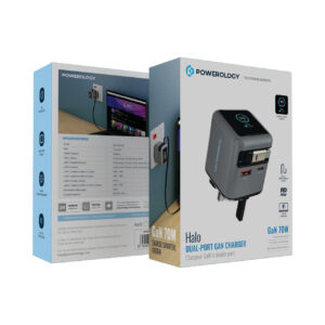 Powerology Halo Dual Port GaN 70W Charger
