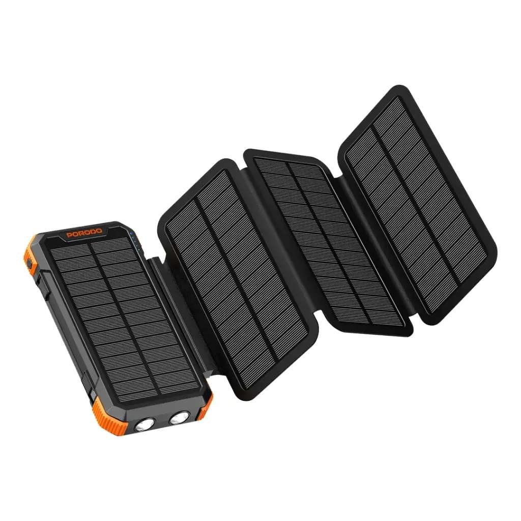 Porodo Power Bank 20000mAh 4-Panel Solar Bank